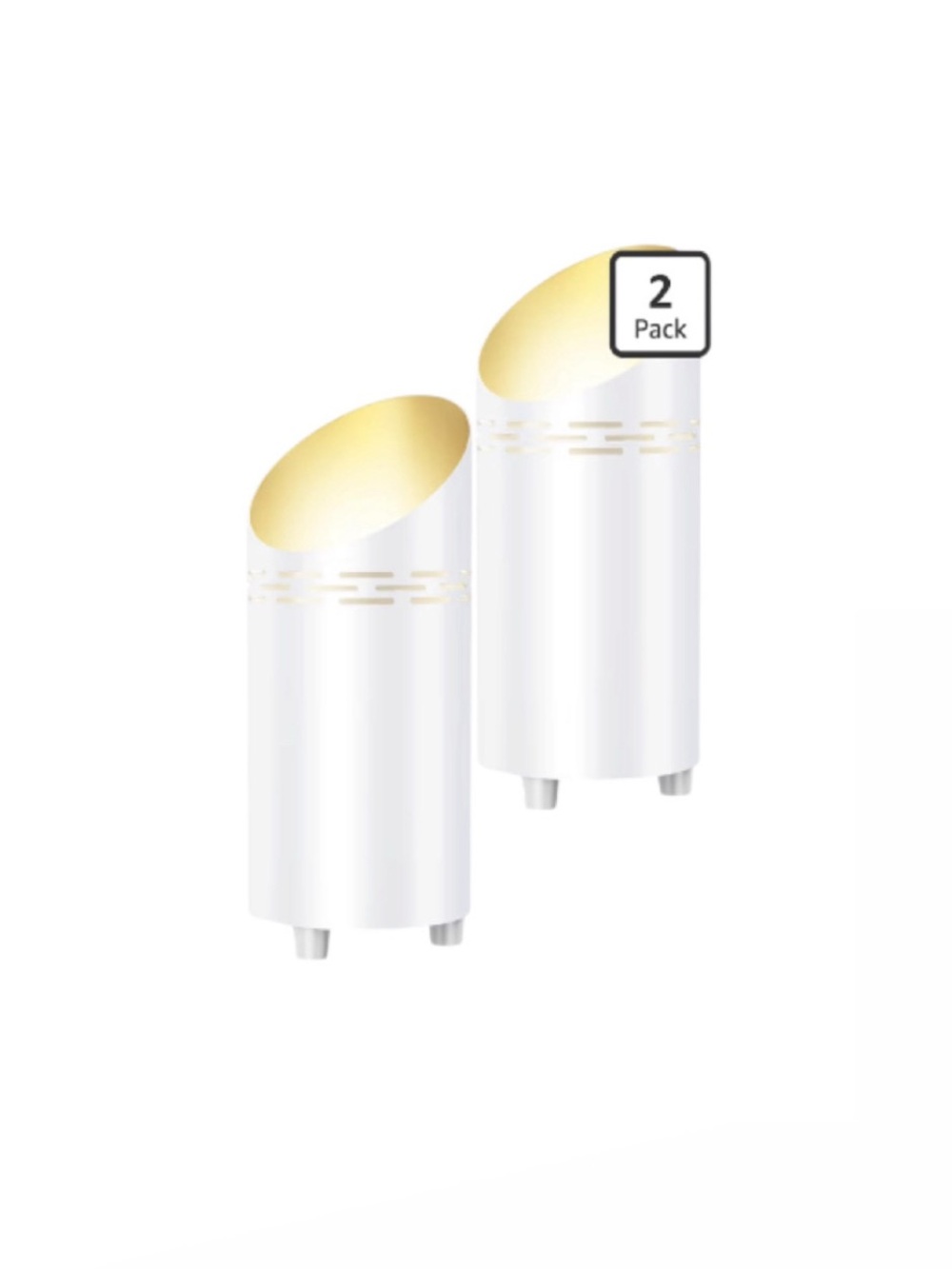 2 Pack Uplights Indoor Floor Can Lights, with GU10 Bulbs with Foot Switch